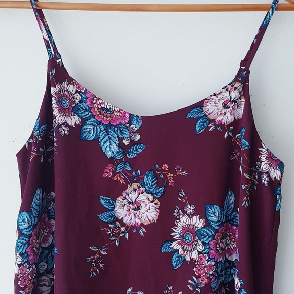 PINK REPUBLIC Plum Floral Cami Tank Top - Picture 3 of 9